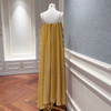 Atmospheric Mustard Yellow Spaghetti Strap Maxi Dress69612