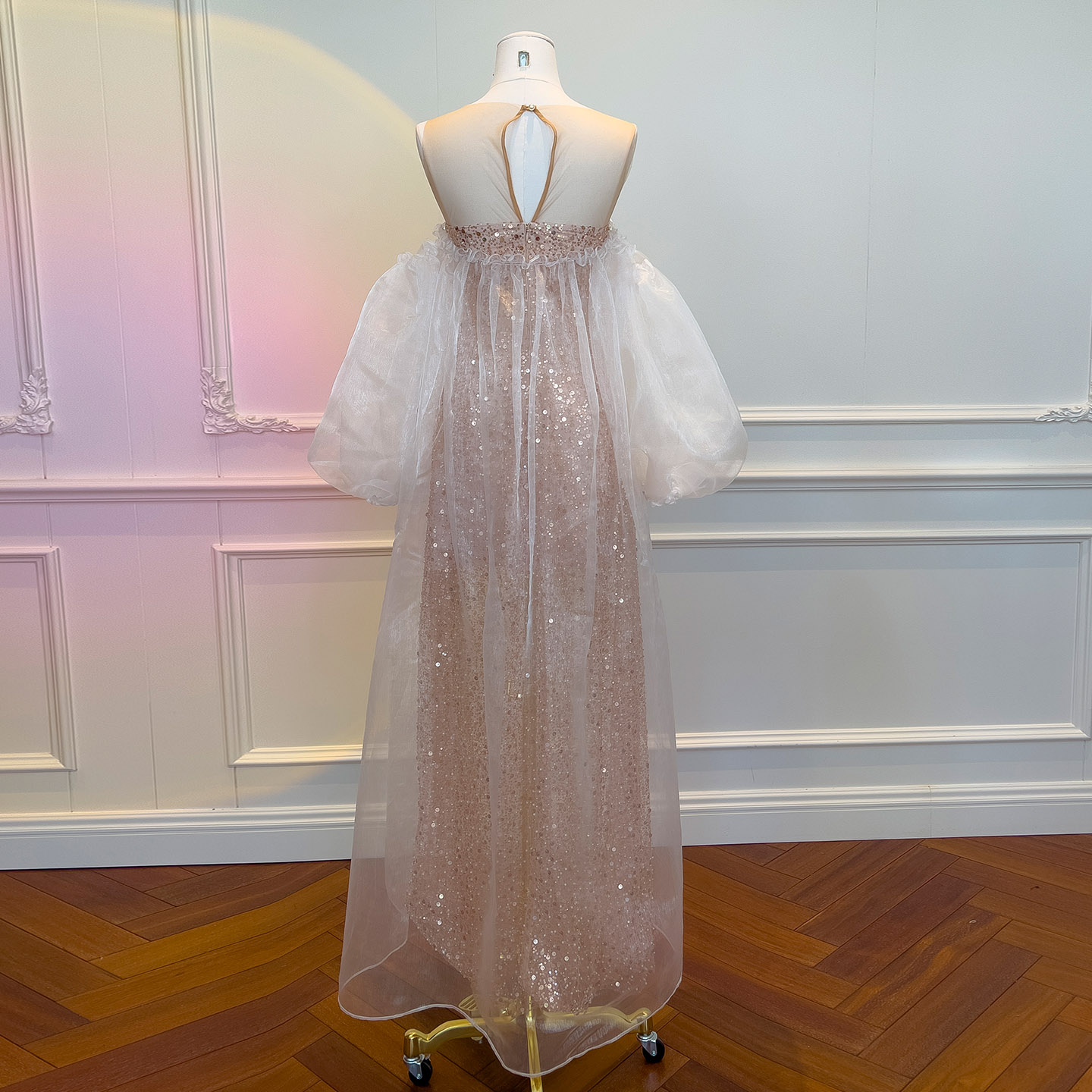 Ethereal Regal Sheer DressTwo-Piece 69481