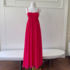 Red Flowy Waist Maxi Dress 69524