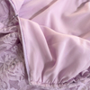 Misty Lavender Strapless Lace Dress69712