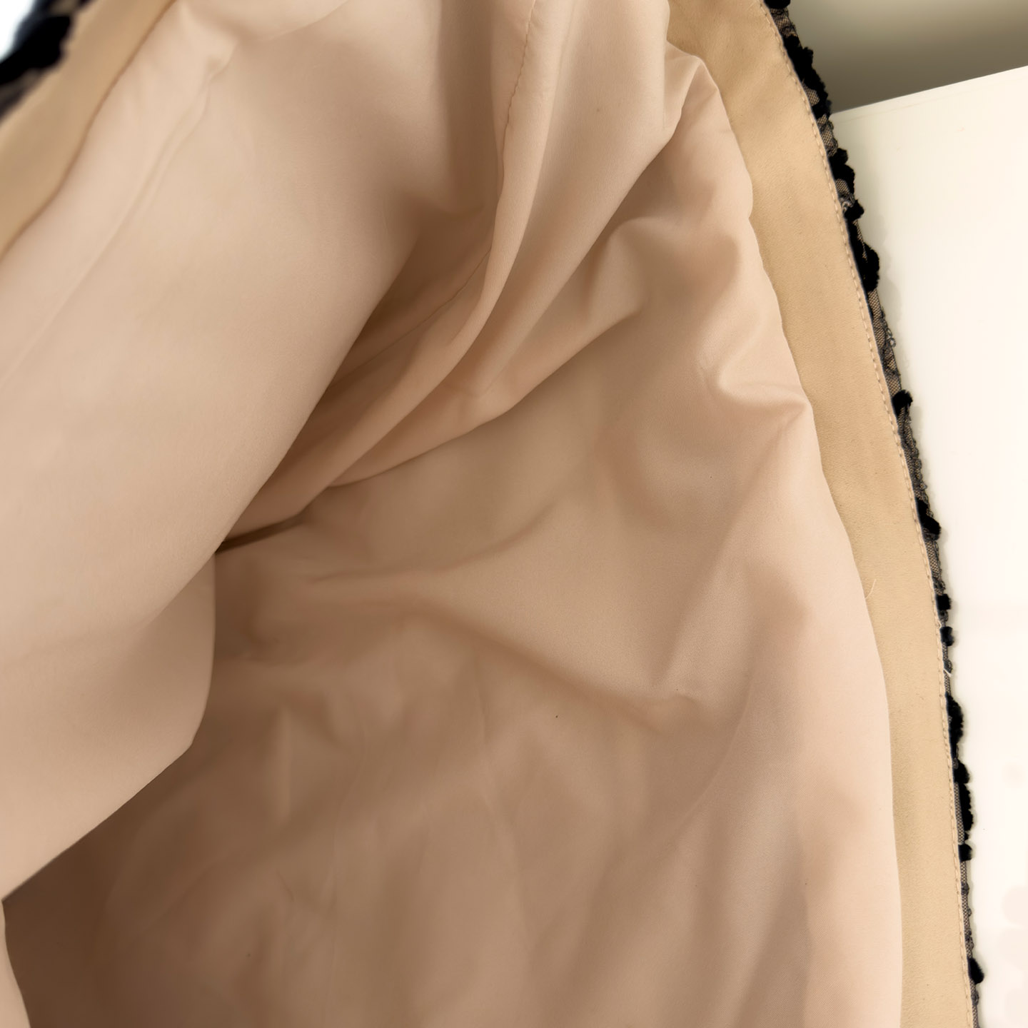 Black Flocked Rose Jacquard Strapless Dress69611