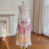 Romantic Tiered Lace Spaghetti Strap Dress 69535