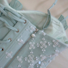 Light Mint Green Spaghetti Strap Corset Two-Piece Set51438+71523