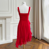 Sexy red slip dress69737