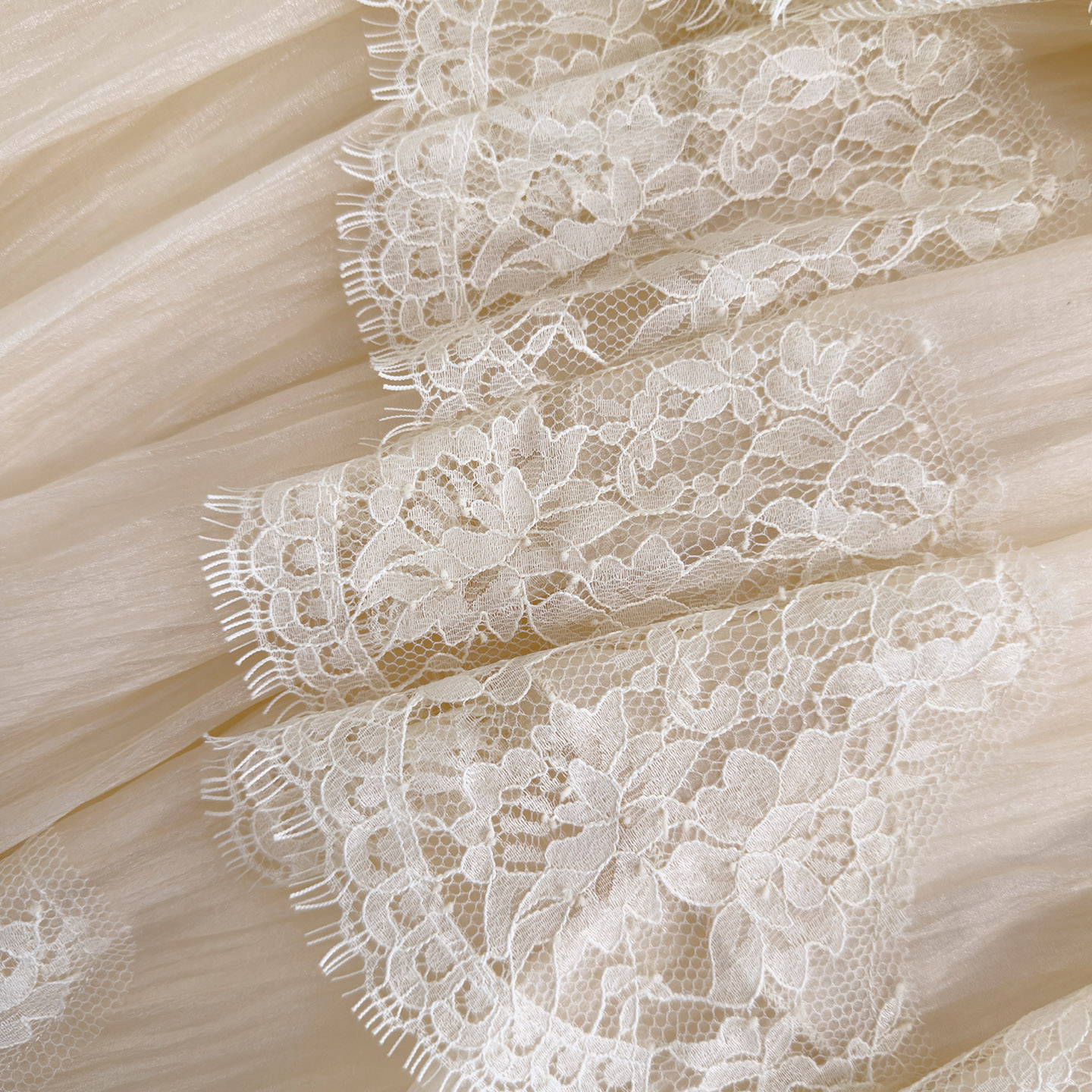 Atmospheric Apricot Lace Spaghetti Strap Dress69691