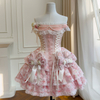 Sweet Pink Lace Lolita Dress69547+51426