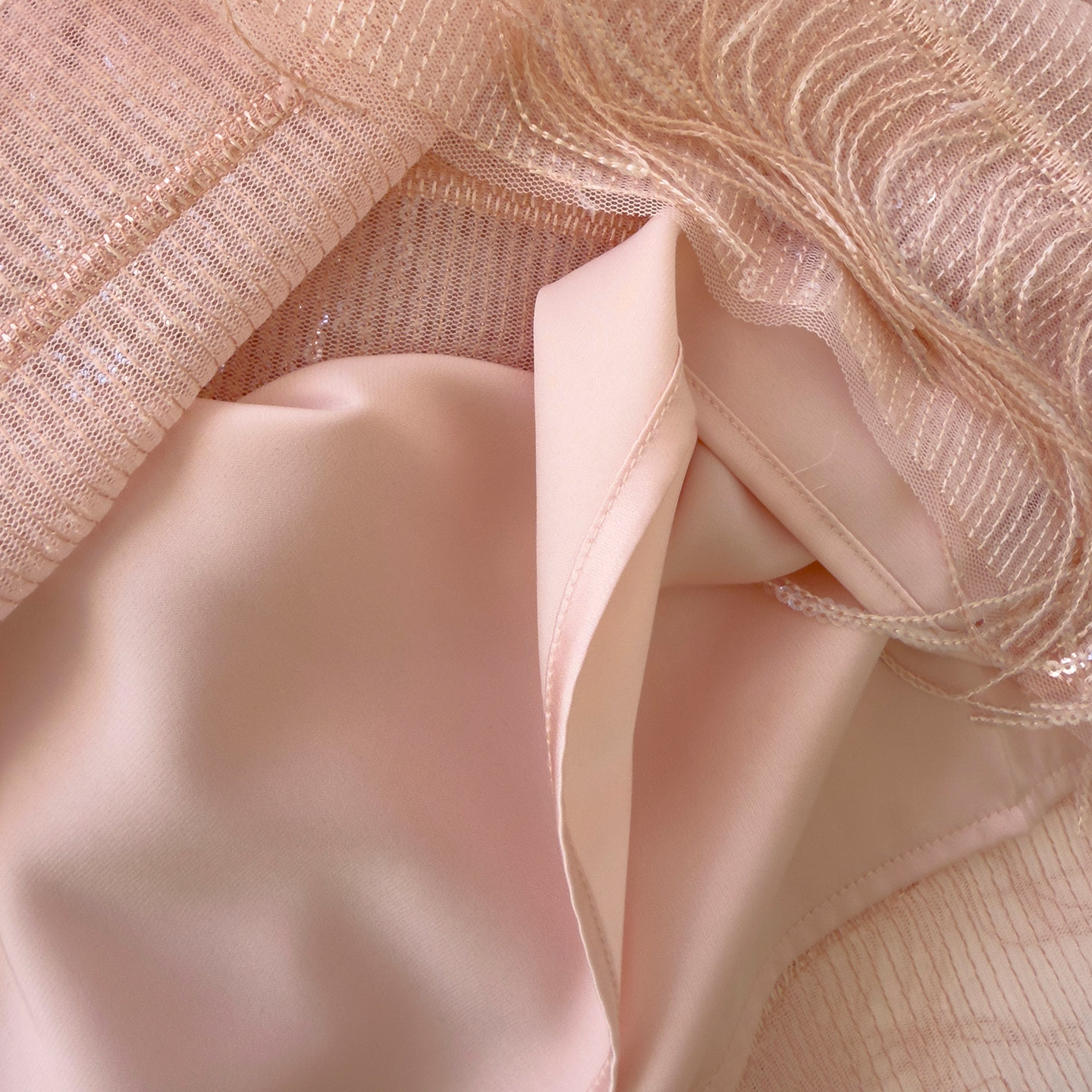 New Elegant Tassel French Style Slim Dress, Waist-Fitted Sleeveless Pink Sweet Long Dress for Women69570