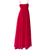 Red Flowy Waist Maxi Dress 69524