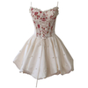 Cream Corset Frill Dress Two-Piece 68913