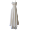 Ivory Moonlight Cap Sleeve High-Low Train Maxi Gown69652
