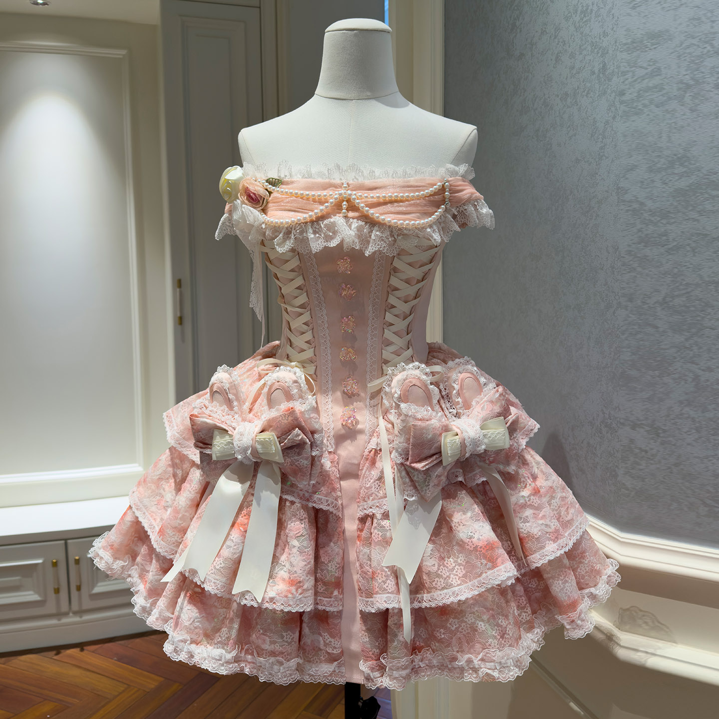 Sweet Pink Lace Lolita Dress69547+51426