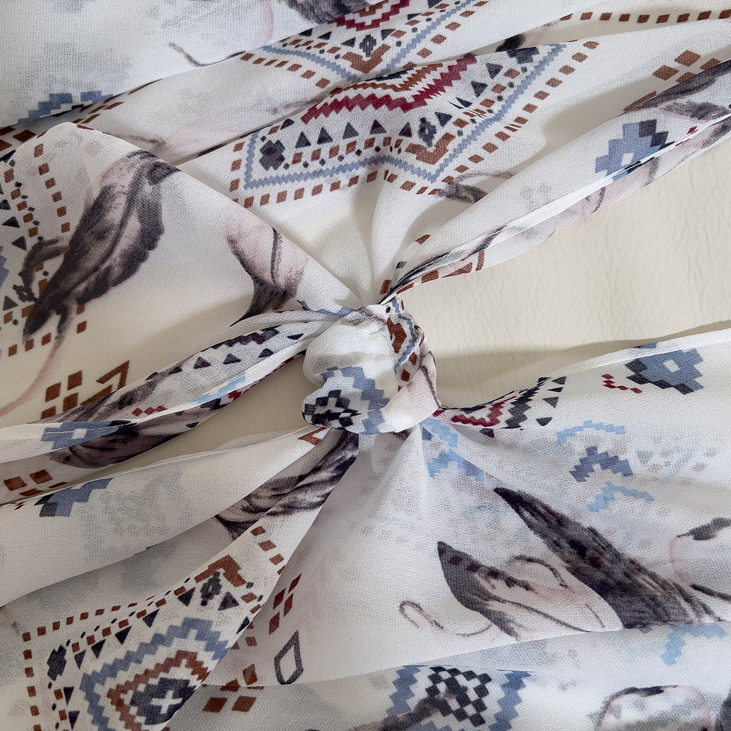 2026 Women's Vacation Beach Sun Protection Clothing, Ethnic Style Printed Shawl Coat, Vintage Mid-Length Cardigan71477