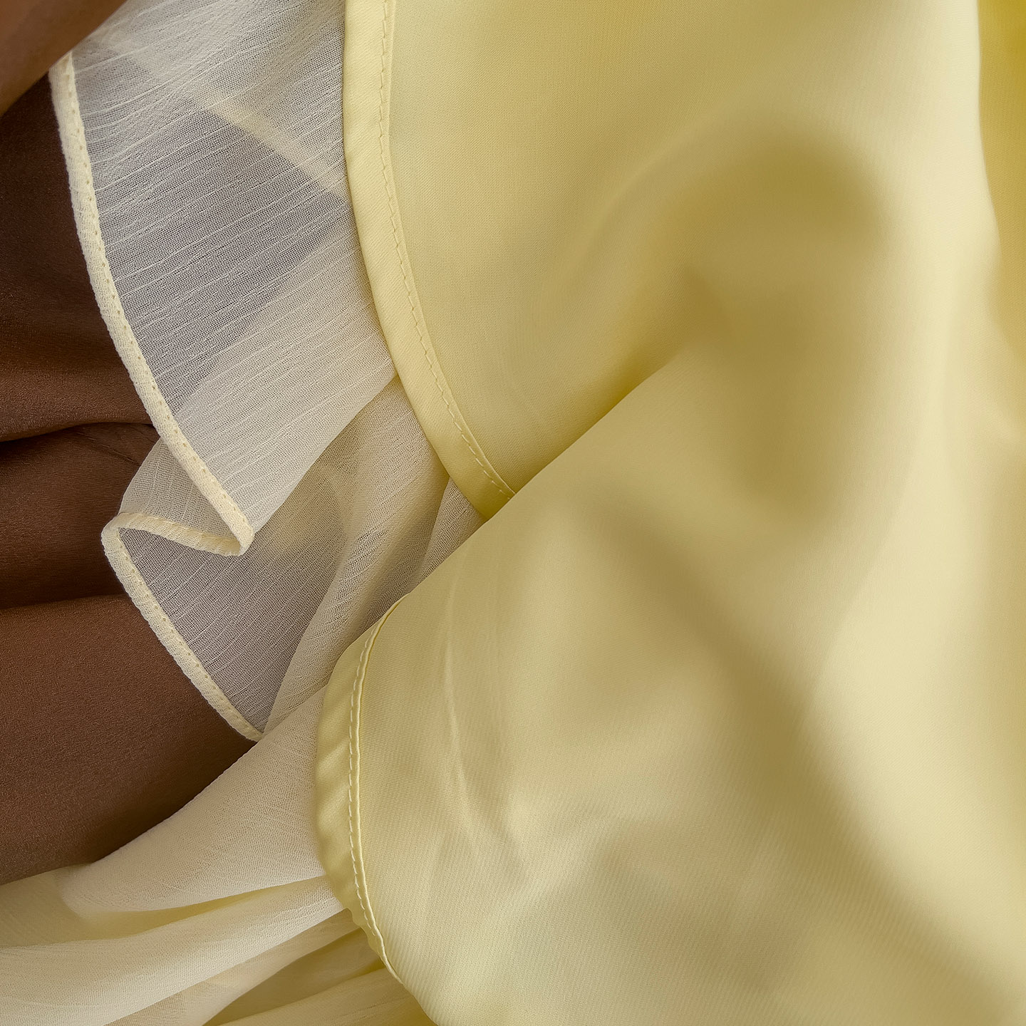 Butter Yellow Asymmetrical Ruffle Halter Maxi Dress69172