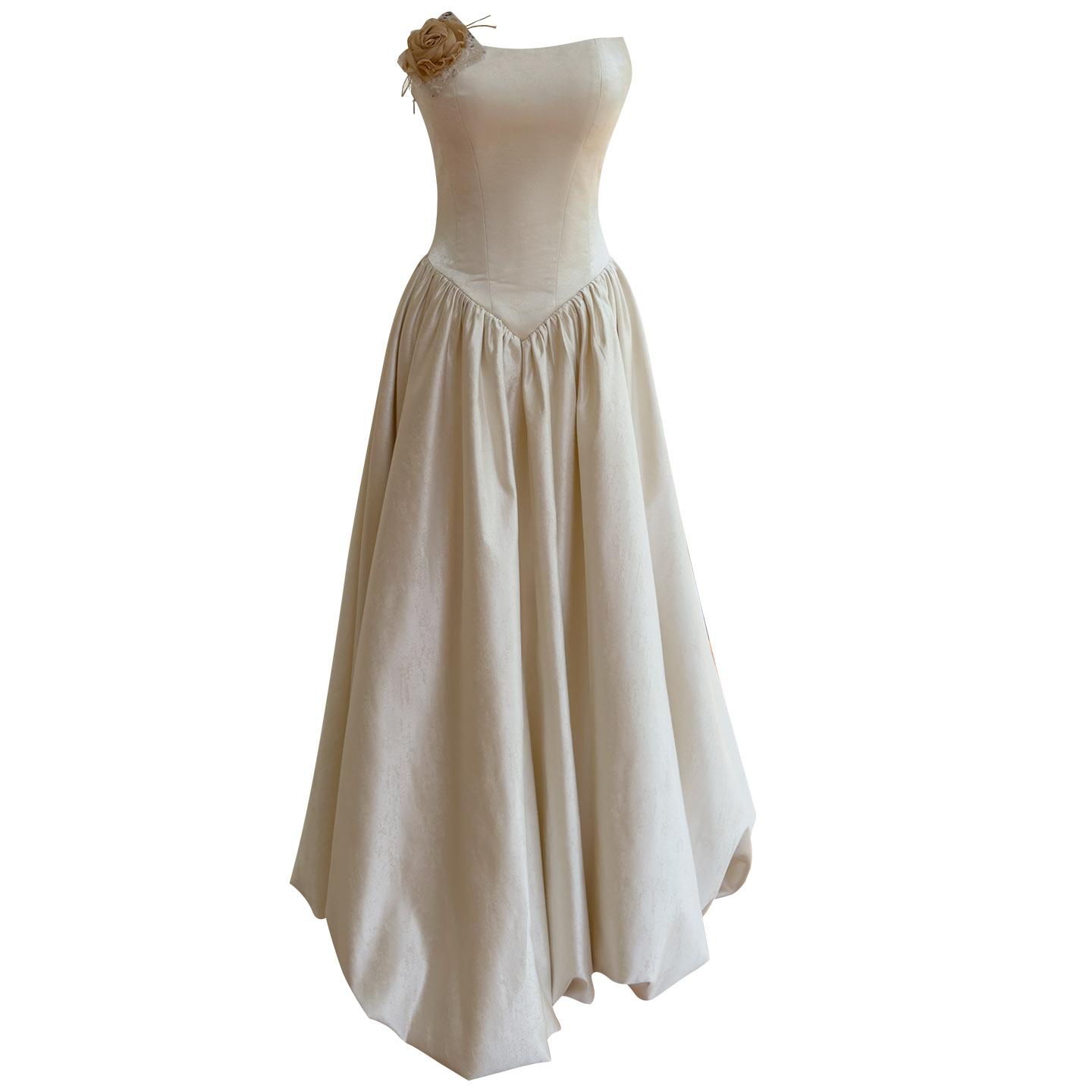 Off-White Strapless Dress69713