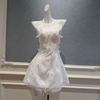 Fashion Niche Design 2026 Summer New Arrival, Pure White Bow French Style Dress, Elegant Lady temperament69633