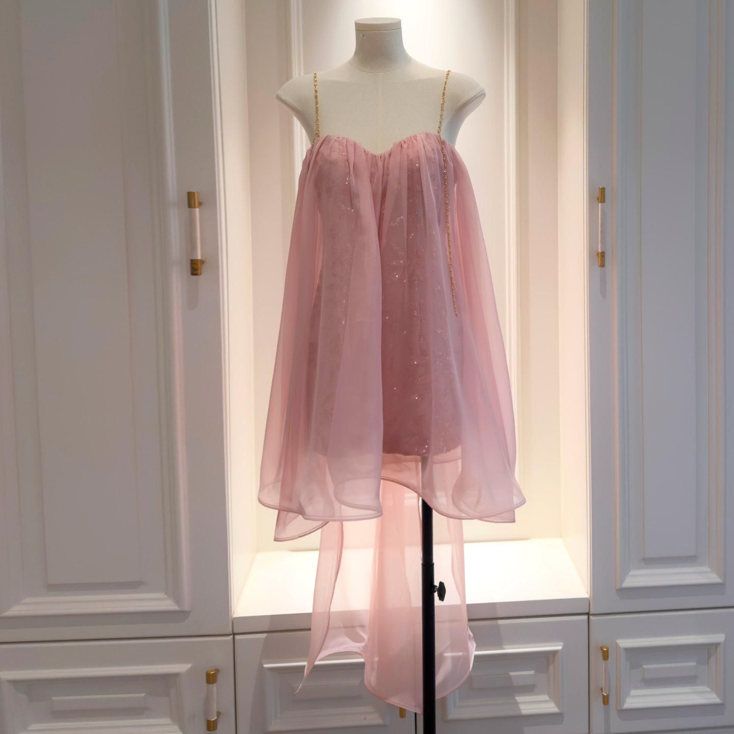 French Elegant Spaghetti Strap Tube Dress, 3D Embroidery Sequin Mesh Fairy Vacation Style Fluffy Dress69541