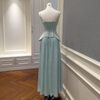 Light Mint Green Spaghetti Strap Corset Two-Piece Set51438+71523