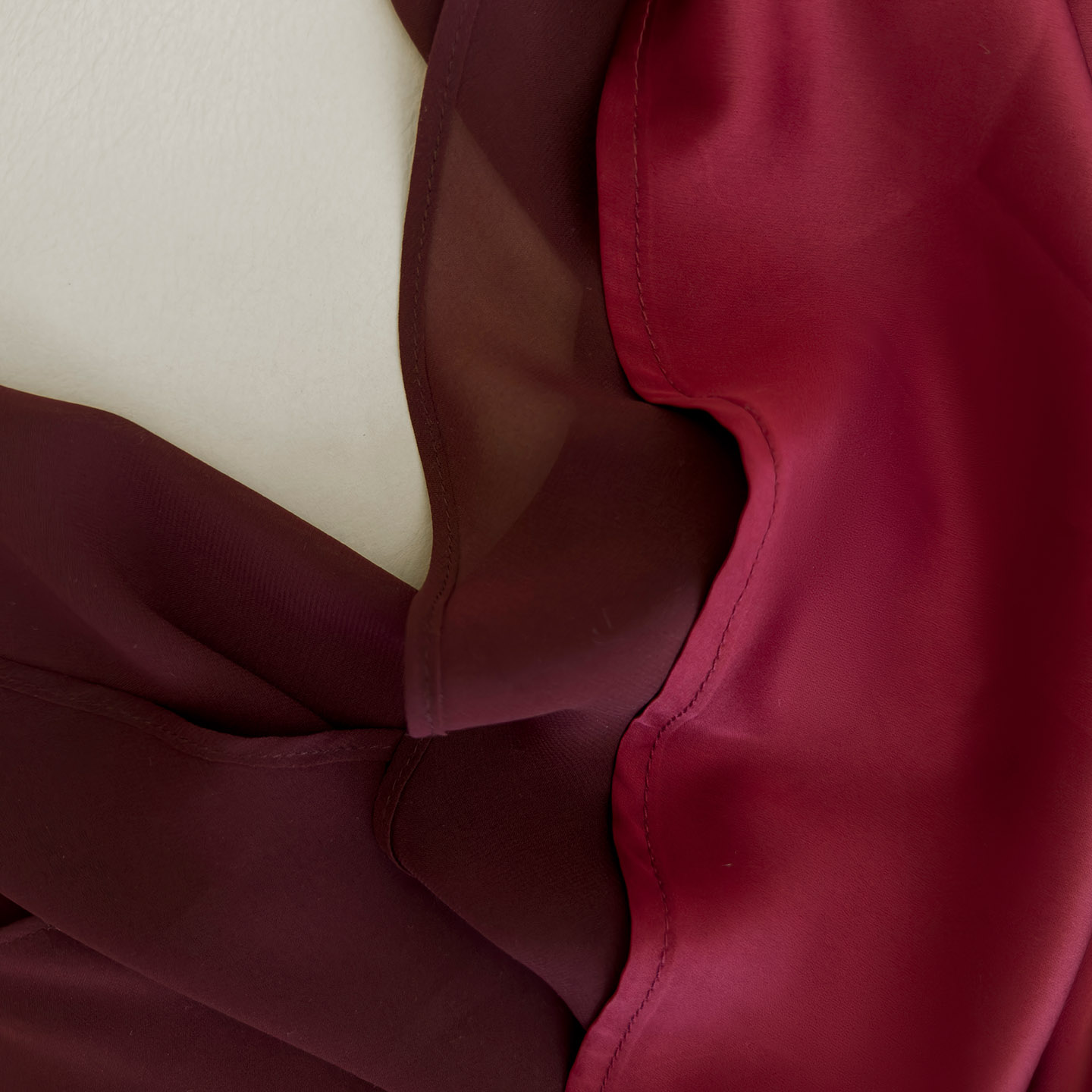 Irregular Elegant Off-the-Shoulder Sheer Chiffon Two-Piece Set71522+51437