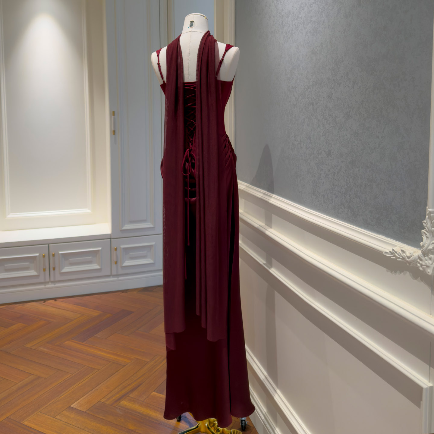 French Style Elegant Sexy Dress, Minimalist Fashion Slim Fit Hip-Wrapped Evening Gown, Light Luxury Long Dress for Women69564