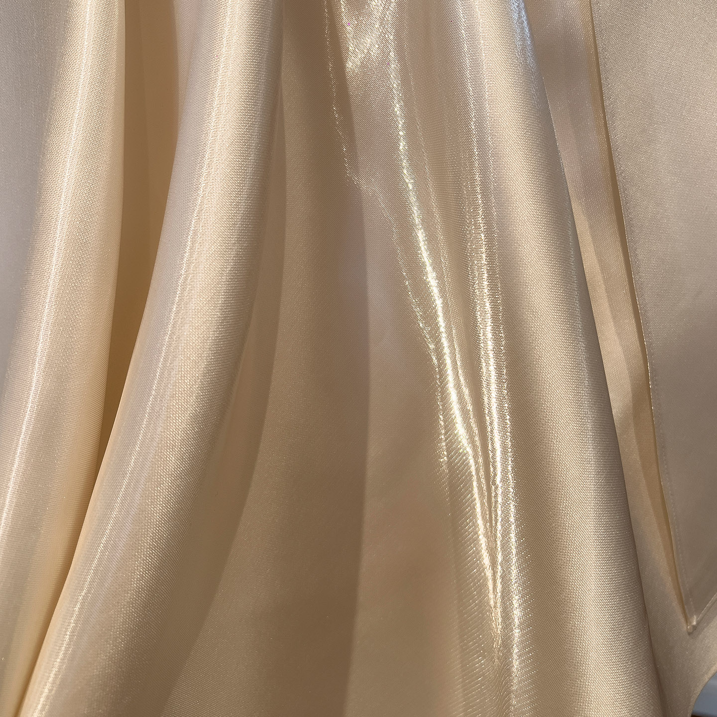 Champagne Satin Bow Dress 69456