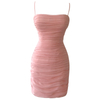 Pink Ruched Bodycon Mini Dress 69540
