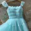 Fresh Mint Green Tulle Tiered Cake Dress69083
