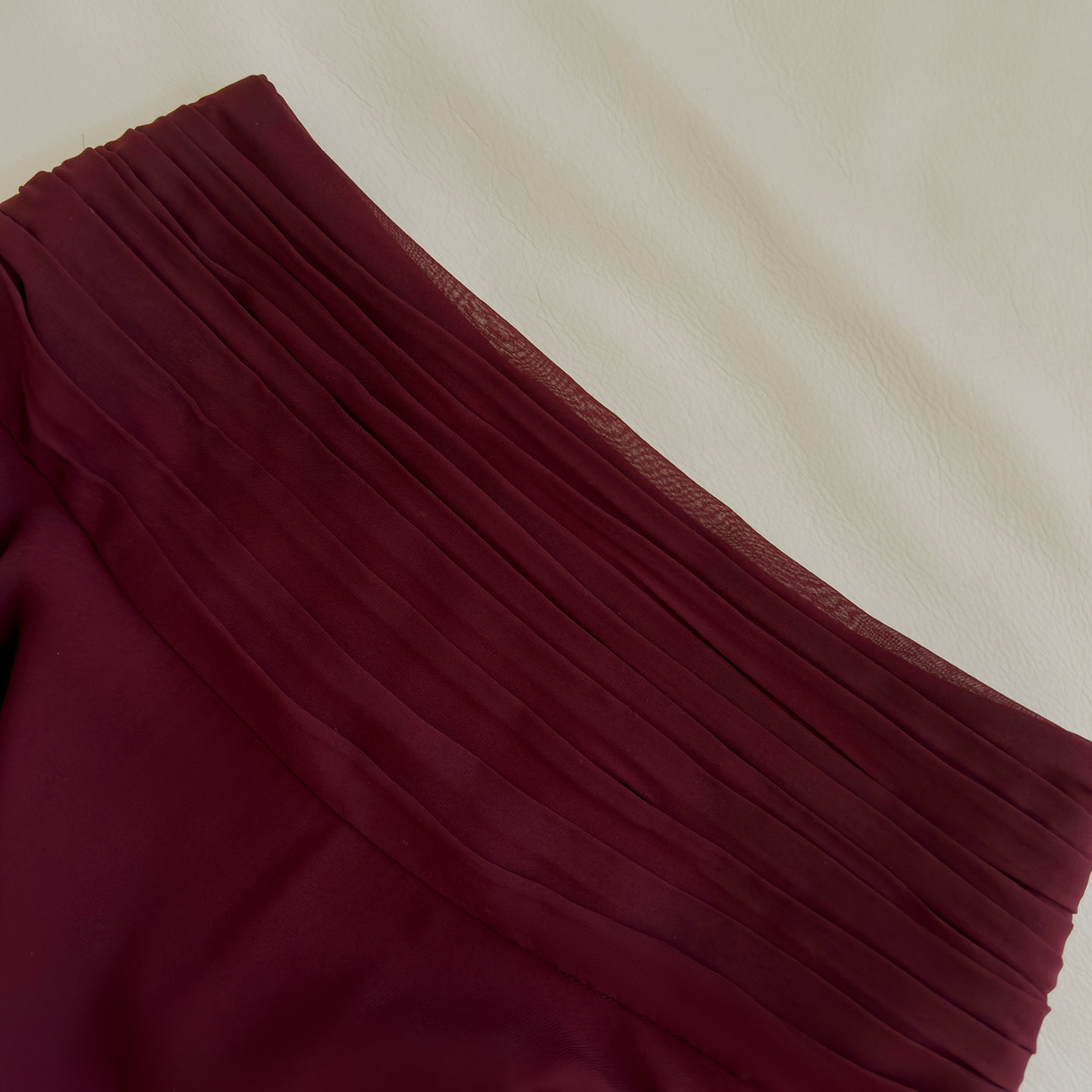 Irregular Elegant Off-the-Shoulder Sheer Chiffon Two-Piece Set71522+51437