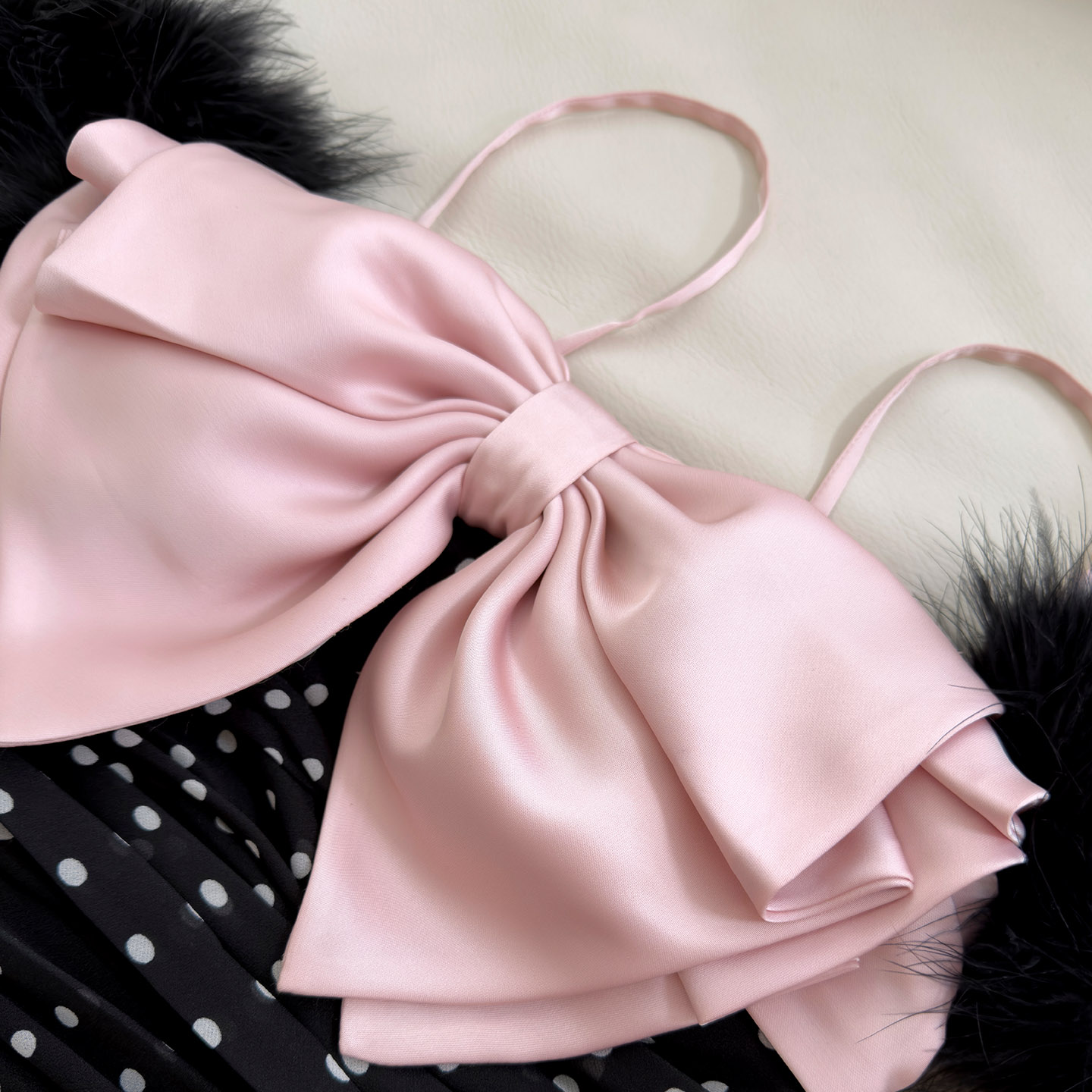 2026 Summer New European & American Style Women's Dress, Elegant Polka Dot Strapless Long Dress with Streamer, Sexy Slim Fit Fashion Dress69585