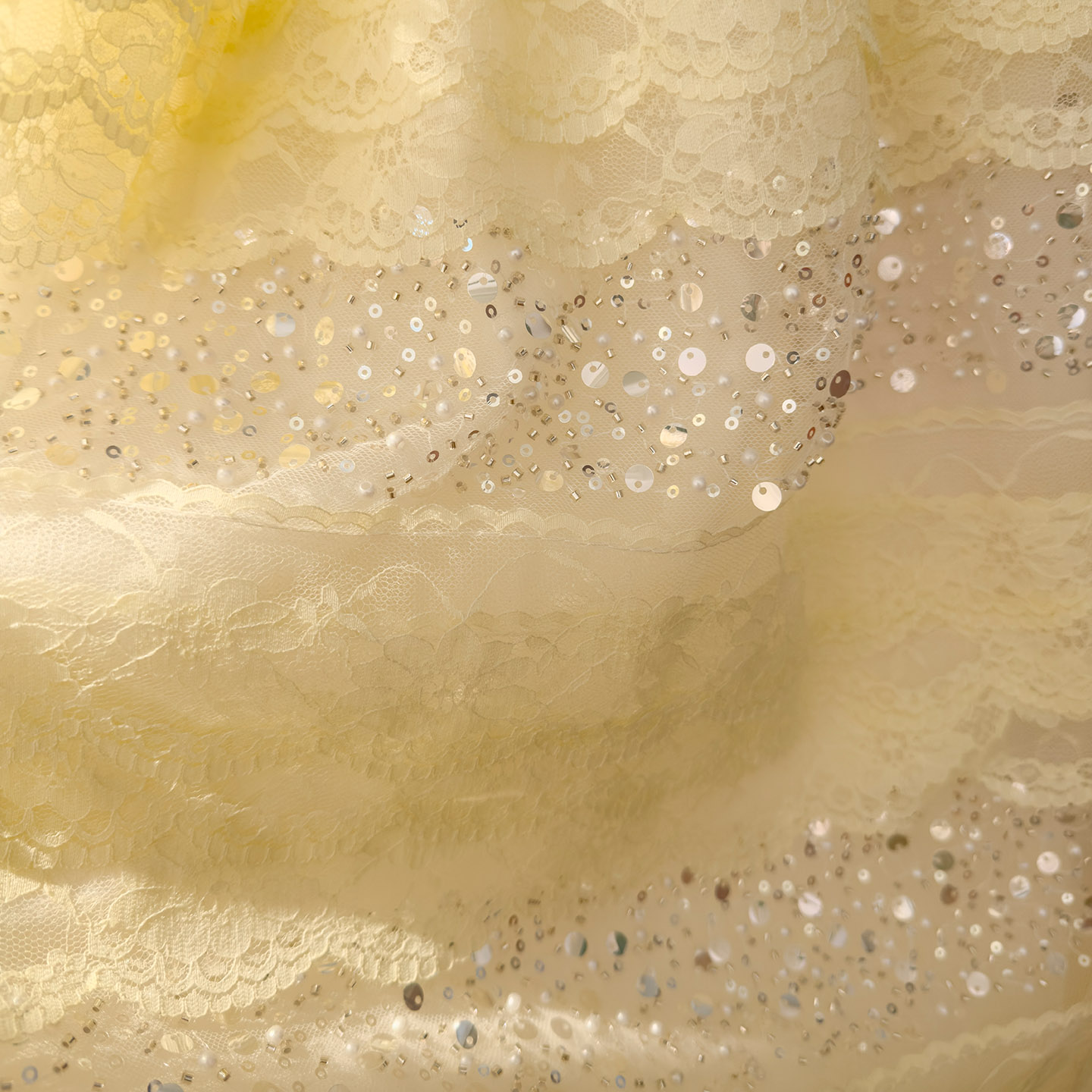 Light Luxury 3-Piece Set: Three-Dimensional Embroidery Mesh Sequin Cardigan, Half Skirt & Dress71433+51352+69435