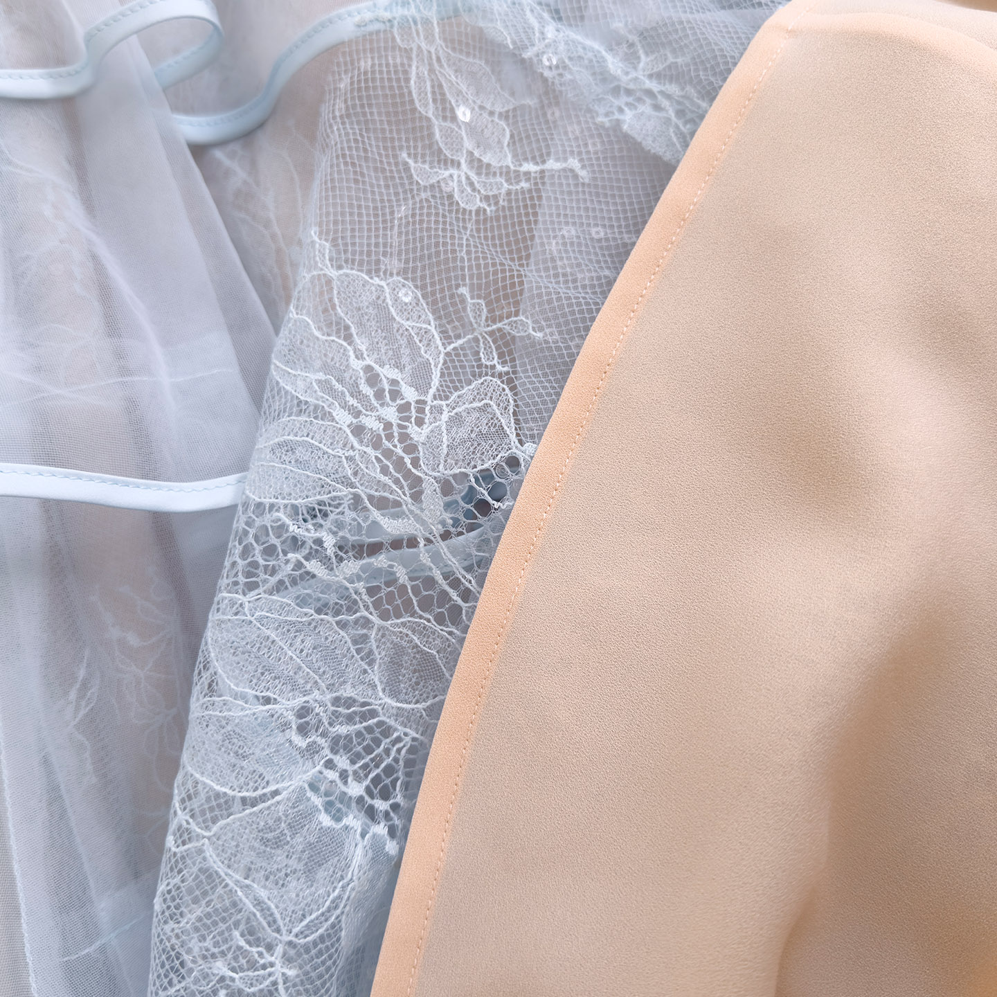 Light Blue Strapless Tiered Tulle Cake Dress69671