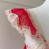 Lace flutter sleeve dress69732