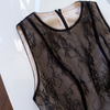 Fashion Women's Black Lace Luxury High Waist Glitter Mini Dress69606