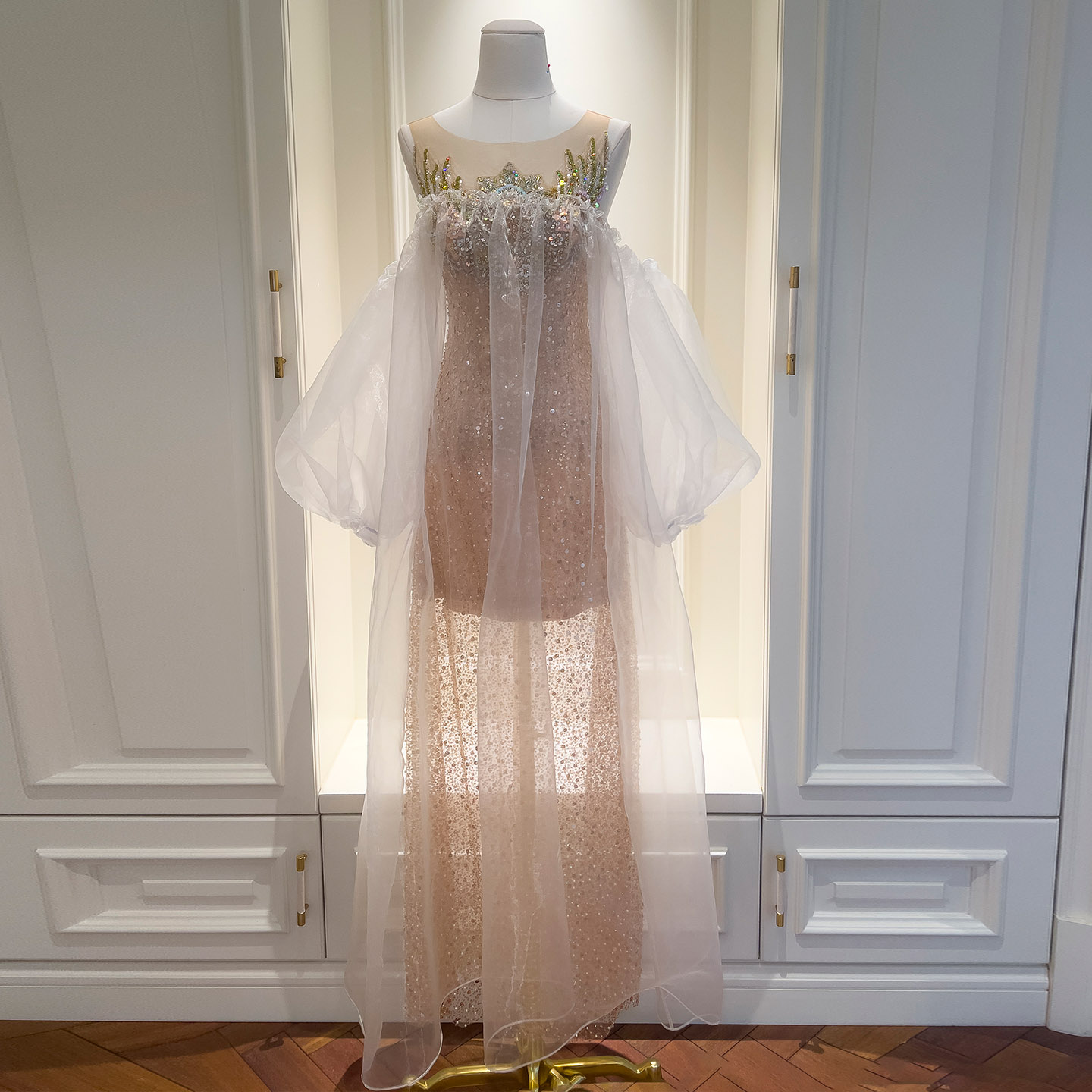 Ethereal Regal Sheer DressTwo-Piece 69481