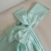 Elegant Mint Green Satin Square Neck Maxi Dress69549