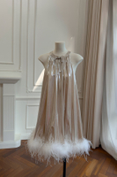 Liquid Gold Feather Dress