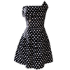 Elegant Polka Dot Strapless High-Waist Mini Dress69693