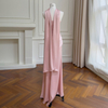 Soft Dusty Pink Strapless Evening Gown69615
