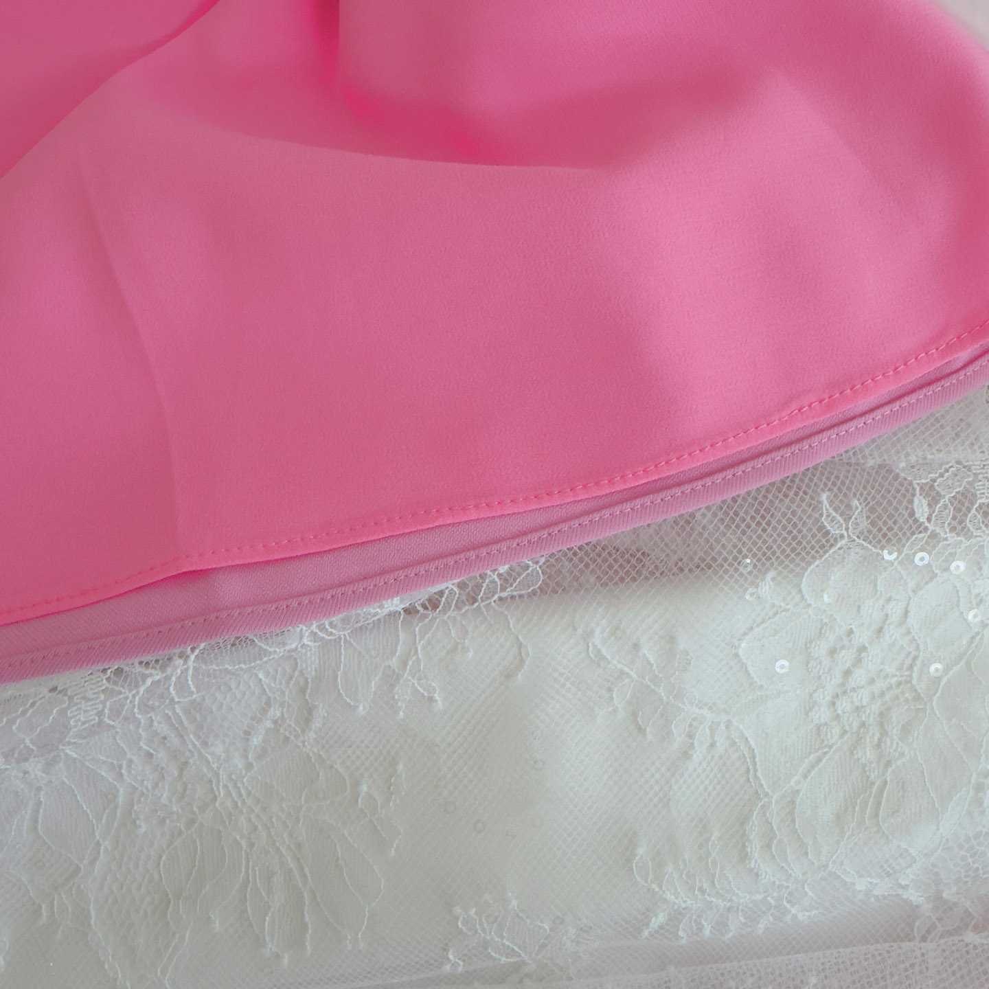 Pink & White Contrast Spaghetti Strap Maxi Dress69634