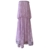 Misty Lavender Strapless Lace Dress69712