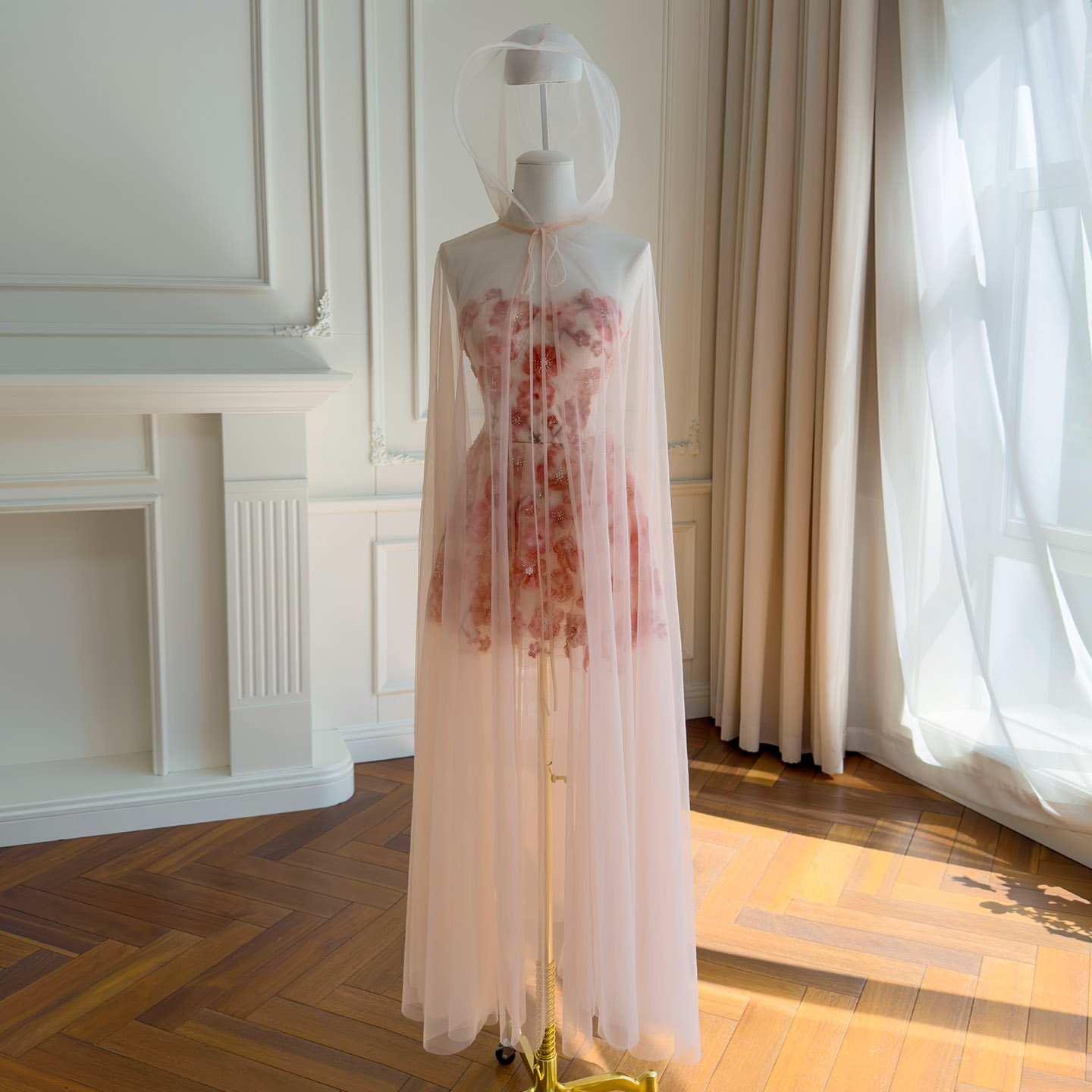 Light Pink Tulle & Lace Dress69648