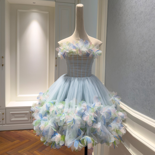 Dreamy Strapless Petal Princess Dress69643