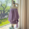 Gentle & Playful Taro Purple Strapless Dress69761