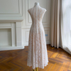 Gentle & Elegant Off-White Lace Dress69730
