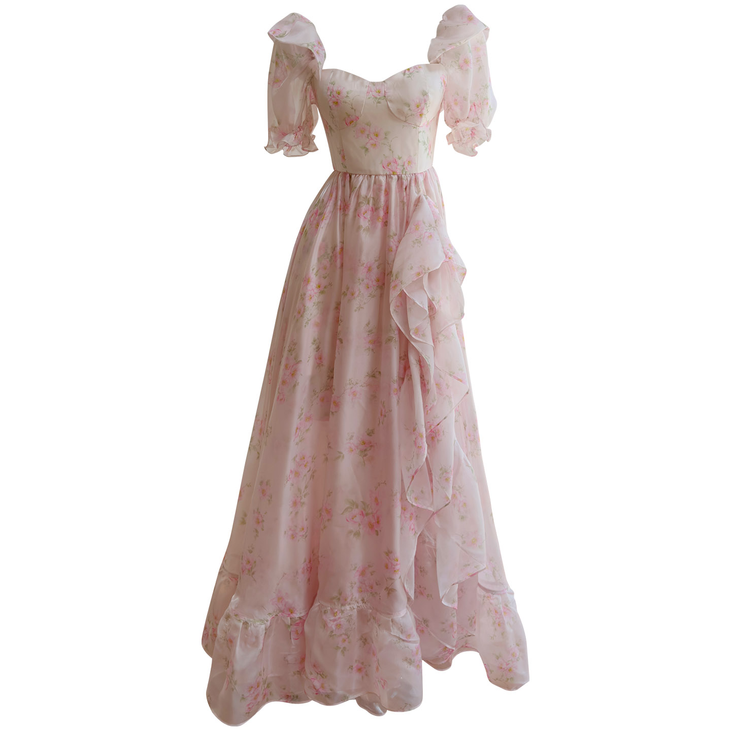 Soft Light Pink Floral Dress69762