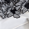 Elegant & Cool Black-and-White Lace Strapless Dress69735