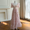 Soft Light Pink Floral Dress69762