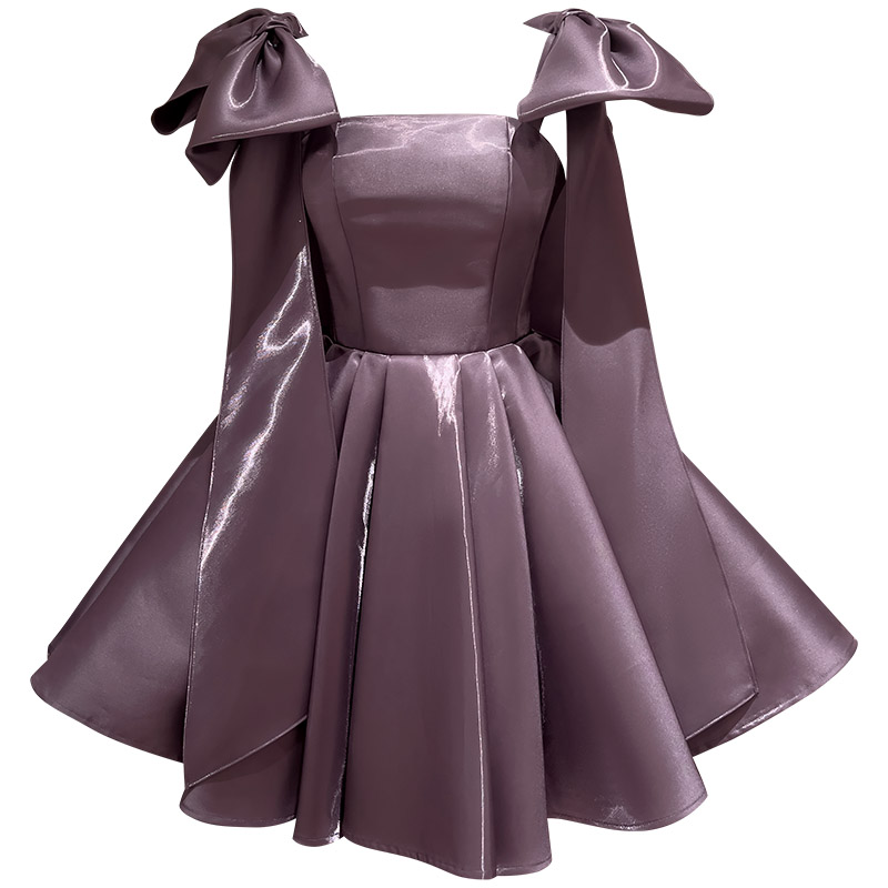 Elegant Vintage Satin Cocktail Dress69369