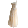 Vintage-Inspired Square Neck Cami Tulle Dress69720