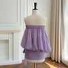Gentle & Playful Taro Purple Strapless Dress69761