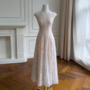 Gentle & Elegant Off-White Lace Dress69730